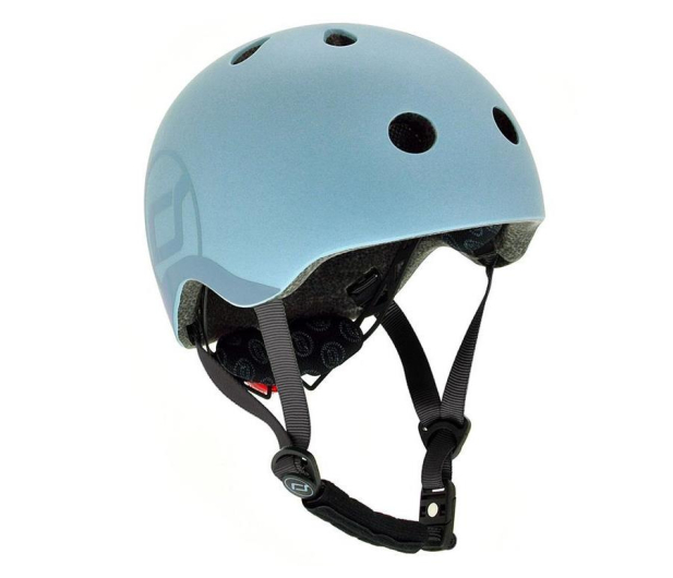 Scoot & Ride Kask Ochronny S-M dla dzieci 3+ Steel - 1014701 - zdjęcie